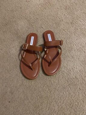 Saks Fifth Avenue Oliva Cognac Sandals